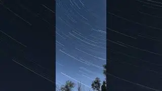 First star trail 💫 #gopro #astrophotography #timelapse #peaceful #sandiego #landscape #goprohero12