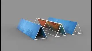 Stadium Advertising Board 360 animation