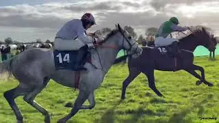 Final fence action from Damma House P2P which included a double for Barry O&rsquo;Neill & Gordon Elliott