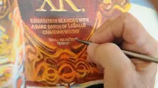 Acrylic painting - how I do tiny lettering