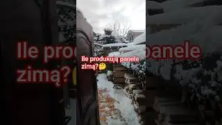 Ile produkują panele zimą?szok! #energiaodnawialna #offgrid #panelefotowoltaiczne #magazynenergii