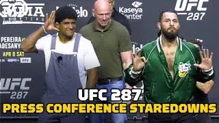 UFC 287 Press Conference Staredowns | UFC 287 | MMA Fighting