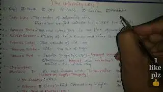 History of english Literature||University wits||DAY 18||