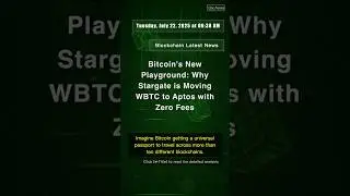 🧐👉 Bitcoin's New Playground: Why Stargate is Moving WBTC to Aptos with Zero Fees #QixNewsCrypto
