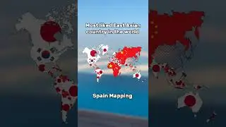 Most liked East Asian country in the world #geography #map #mapping #flag #world #asia
