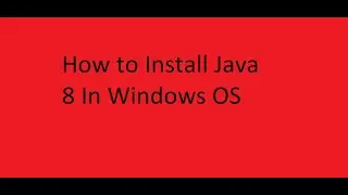 Java Installation and setting environment variables