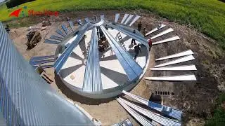 Amazing Time-Lapse: Complete Flat Bottom Silo Construction
