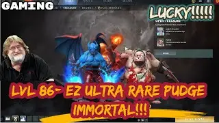 I GOT ULTRA RARE PUDGE IMMORTAL AT LEVEL 86 BATTLEPASS! WOW! | The Abscesserator Bundle [DOTA 2]