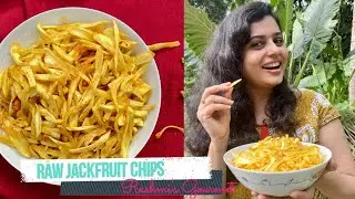 Raw jackfruit chips || deep fried snack || south kanara delicacy