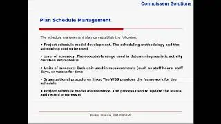 Schedule Management Plan - Order of Magnitude Vs Definitive Estimates