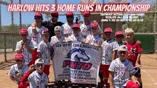 HARLOW HITS 3 HOME RUNS IN CHAMPIONSHIP (SOUTHEAST SECTION 2024) TECOLOTE 8U RED VS TEC 8U BLUE