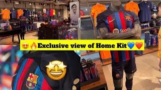 🔥Exclusive❗️🤩 See Barcelona New Home Kit for 2022/2023 season ahead of official release💙❤️