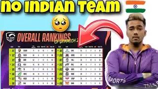 🇮🇳Pmpl Points Table Day 1  | Overall Standings | Pro League | PUBG Mobile | PMPL