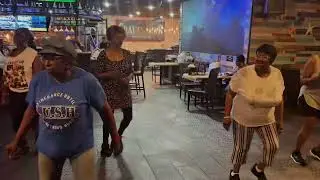 Delaware Finest Line Dance Crew/DLD at The Crafty Crab with Devonte and Johnnie