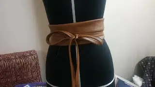 حزام جلد شيك جدا في اللبس وسهل وبسيط في الخياطة @mona4sew