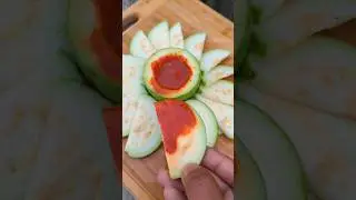 Fresh Organic Guava Pickle 🤤 | #shorts #food #masala #guava