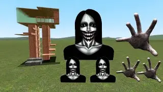 Kuchisake Onna And Scary Hand Vs Towers In Garry's Mod