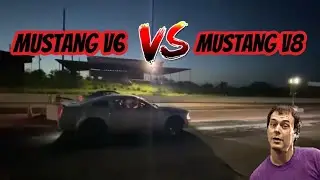 2014 Mustang V6 3.7L (Left Line) vs 2005 Mustang GT 4.6L 3V (Right Line) | V6 vs V8 