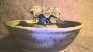 Ceramic cat fountain - 