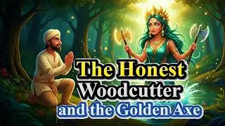 The Honest Woodcutter and the Golden Axe | English Moral Stories | Bedtime Stories | Fairy Tales