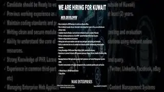 GCC JOBS 2024/ KUWAIT