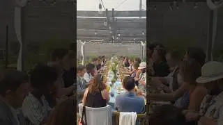 Italian Summer dining experience in Chicago urban farm #shorts