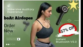 Boat airdopes 511V2 best earbuds with great look & sound.