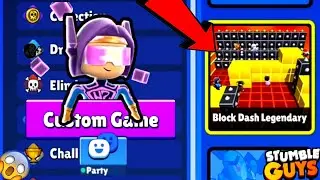 How to play BLOCK DASH LEGENDARY in *CUSTOM*👾 | Stumble Guys