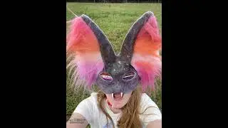 Quick mask showcase :D (lazy vid) #crafts #diy #furry #alterhuman #catmask #themepark