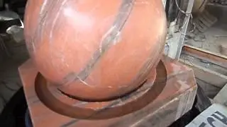 Floating granite sphere fountain