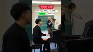1 second VS 10 years playing Rush E #aylexthunder #newyork #rushe #piano #trombone #cello #recorder