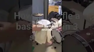 How to Muffle a Bass Drum in 3 Seconds #drum #drumkit