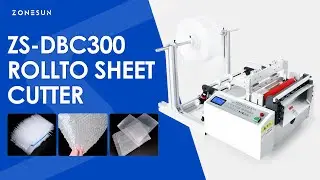 ZONESUN ZS-DBC300 Multi-Material Roll to Sheet Cutter for Precise Sheet Conversion