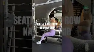 Seated Cable Rows Narrow Grip - Instructions ⬇️
