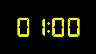 1 Minute Timer No Music with Alarm LCD 7 Segment Display