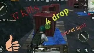 Pubg:secret place,37kills, 4drops loot, chicken dinner, or fun