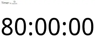80 Hour Countdown Timer