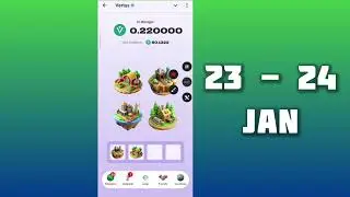 Vertus Daily Combo 23 - 24 January | Vertus Daily Combo Today | AGP | #vertus