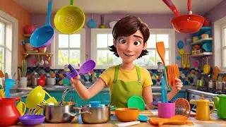 Learn Kitchen Utensils For Kids (Part 1) | Kitchen Basics Items Name And Uses | Kindergarten