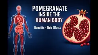 🔴 Pomegranate Inside the Human Body 🫀 | 3D Medical Animation | Benefits ⚠️ Side Effects Explained