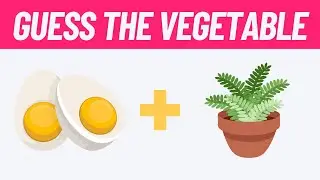 Guess The Vegetable Emoji Puzzle | Guess The Fruits Quiz