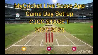 MyCricket Live Score App: Stage 1 Set-up