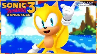 Sonic 3 & Knuckles - Ray Playthrough (Sonic 3 A.I.R.) 100% All Chaos Emeralds & Super Emeralds