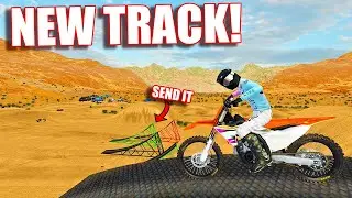 NEW TRACK HAS HUGE JUMPS IN MXBIKES WITH SICK FREERIDE!?
