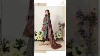 *LAMHE* itched Slub Lawn Banarsi #shorts