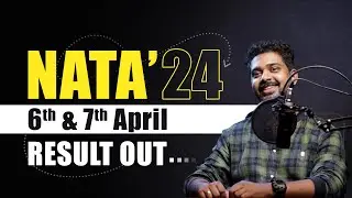 NATA 2024 RESULT OUT | NATA 6th & 7th APRIL RESULT PUBLISHED | CHECK YOUR RESULT | NATA 2024 #nata
