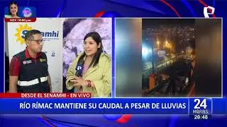 Río Rímac mantiene su caudal normal pese a lluvias