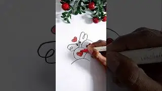 Rabbit drawing ||#shortsfeed ||#rbdrawingforkids ||#cartoondrawing