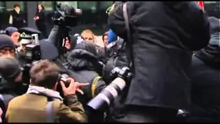 Huhne Arrives at Court