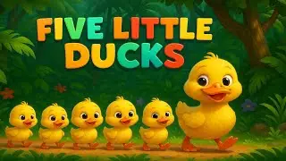 Five Little Ducks | Baby Songs for Learning Numbers | Fun Action Song for Kids